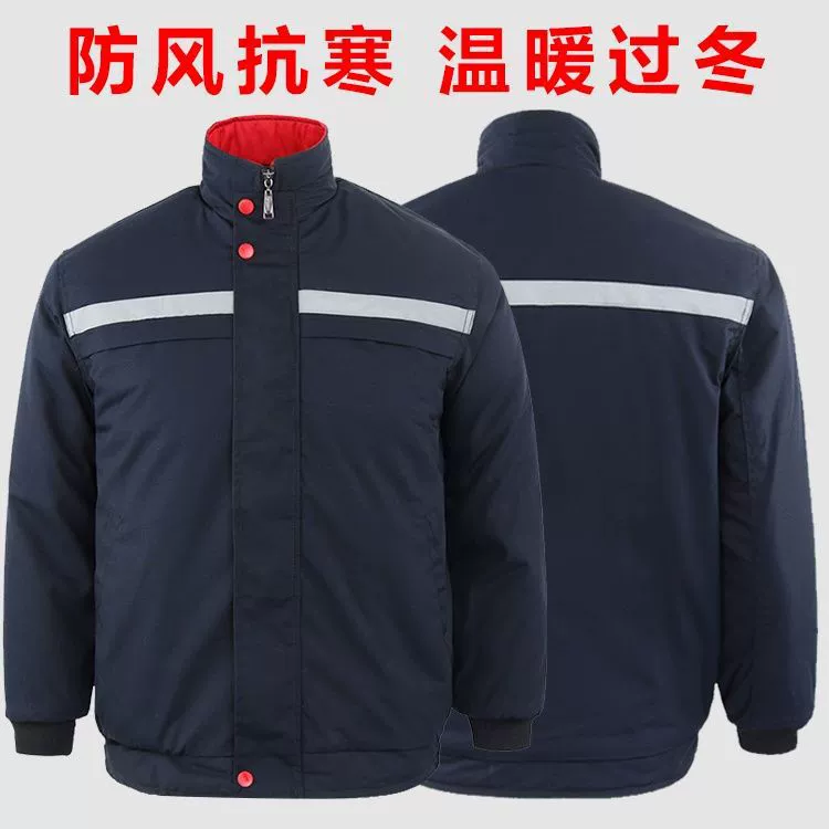 Demi-season wear-resistant jacket for work, increased thickness