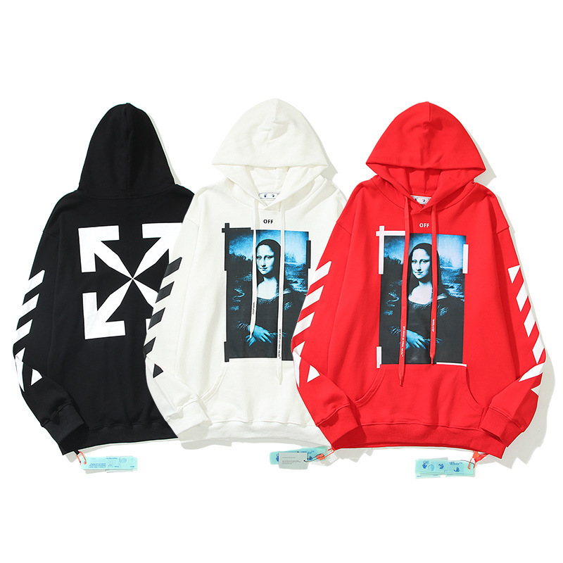 Steady Supply of Trendy Brand Off-White High-Quality Pure Cotton Terry Pullover Hoodies Unisex Loose Sweatshirts Steady Supply of Trendy Brand Off-White High-Quality Pure Cotton Terry Pullover Hoodies Unisex Loose Sweatshirts