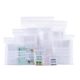 Writable self-sealing bag transparent thickened sample classification storage bag food grade pe sealed mouth medicine packaging bag