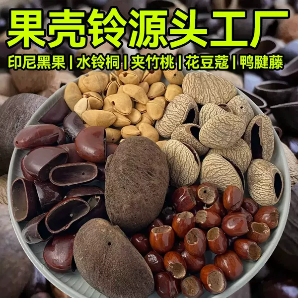 Natural Fruit Shell Wind Chime Pendant Handmade DIY Material Kit Mixed Plant Seeds Fruit Rattles Bulk Wholesale