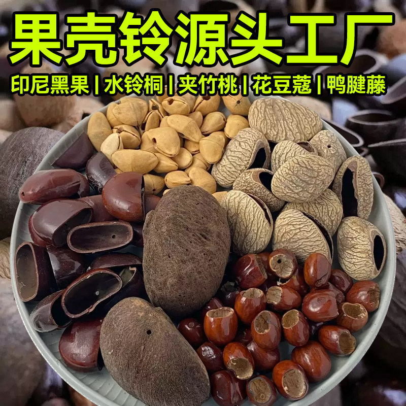 Natural Fruit Shell Wind Chime Pendant Handmade DIY Material Kit Mixed Plant Seeds Fruit Rattles Bulk Wholesale