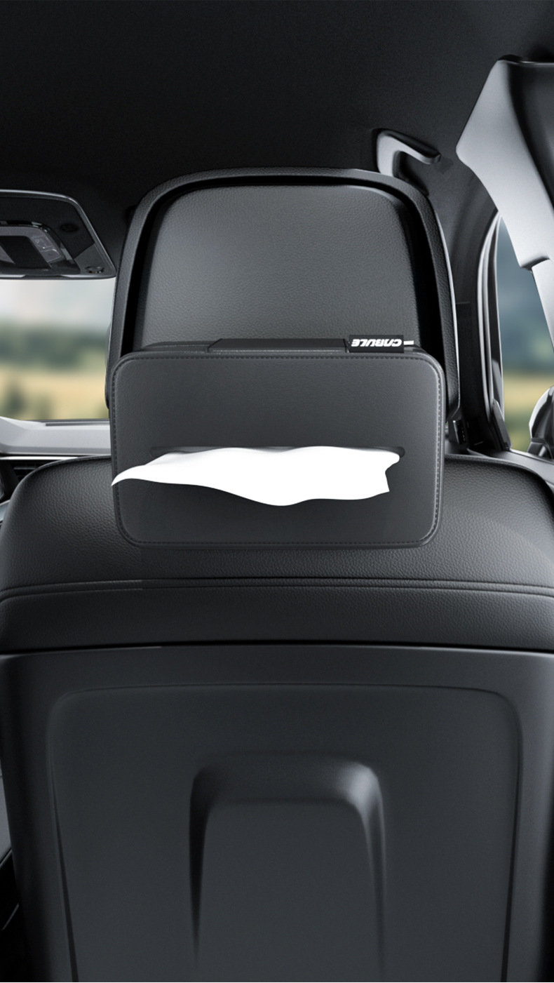 Car Tissue Box Car Leather Tissue Box Car Drawbox Multi-function elastic with leather visor leather visor chair back