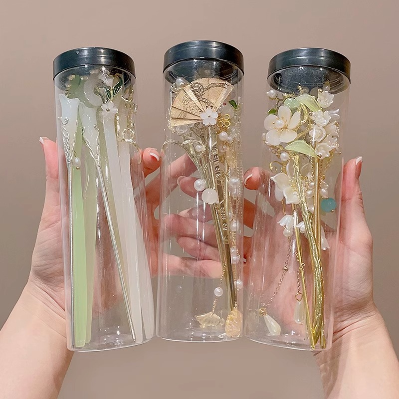 Estilo antiguo borla Flor horquilla de las mujeres nuevo estilo chino de alta calidad accesorios para el cabello Hanfu tocado horquilla paso sacudida updo horquilla para el cabello