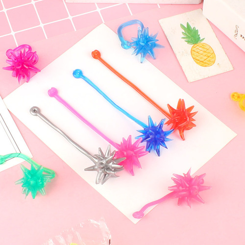 Sticky Meteor Hammer Toy Creative Tricky Sticky Hammer Telescopic Sticky Elastic Sticky Hammer Children's Nostalgic Toy