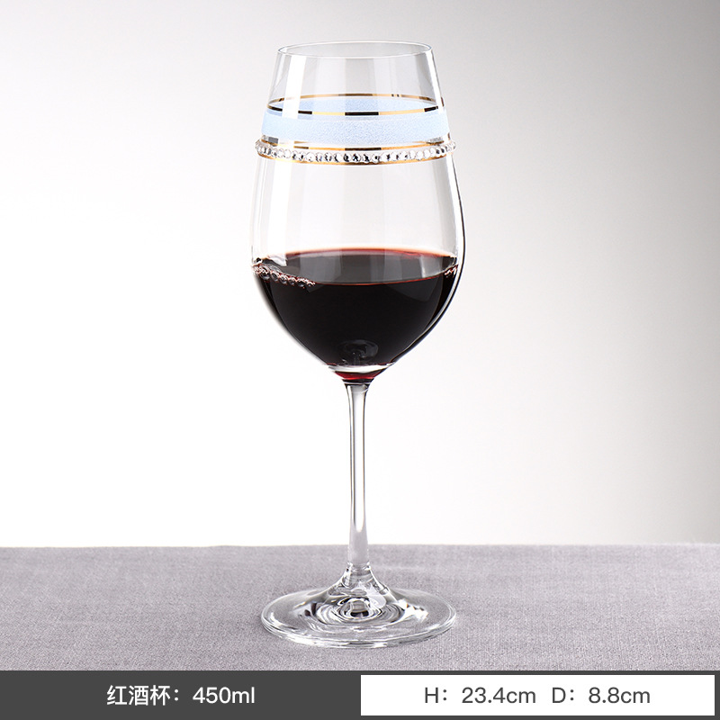 Checo Lexus importa la creatividad europea de lujo ligero sin plomo taza de cristal nueva taza de vino de uva de colores taza ligera