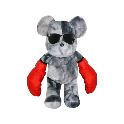 ornaments advanced sense bicycle | Car ornaments - bears-gray-sunglasses-red-boxing