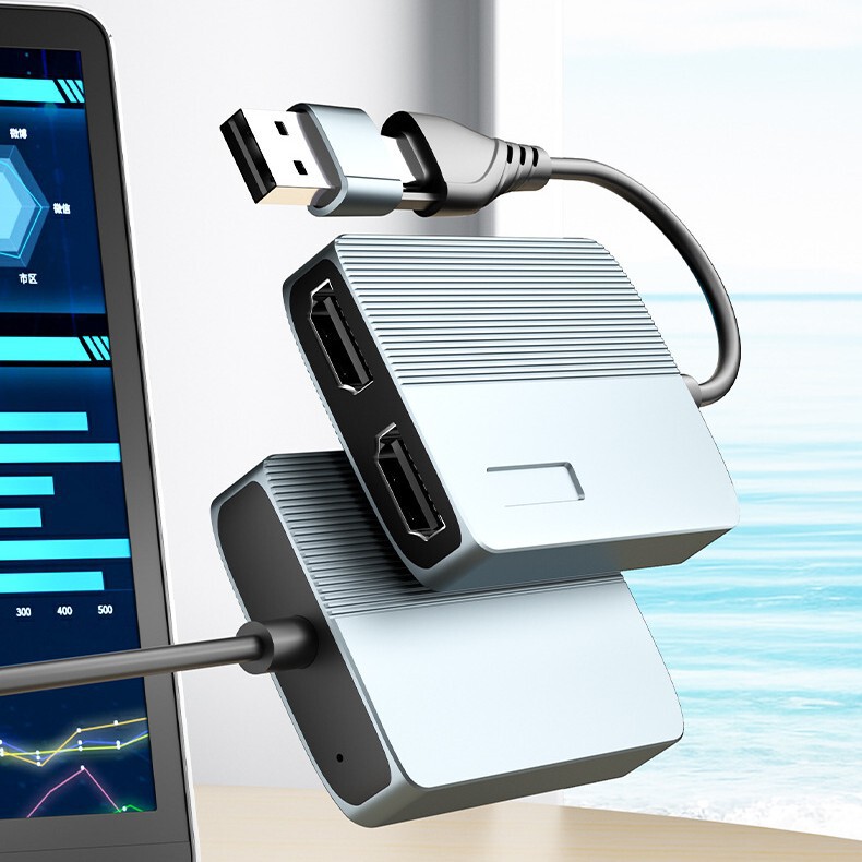 Type-C+Usb Dual-Head Two-In-One Docking Station Dual HDMI Converter Usb3.0 Splitter Hub Docking Station Type-C+Usb Dual-Head Two-In-One Docking Station Dual HDMI Converter Usb3.0 Splitter Hub Docking Station