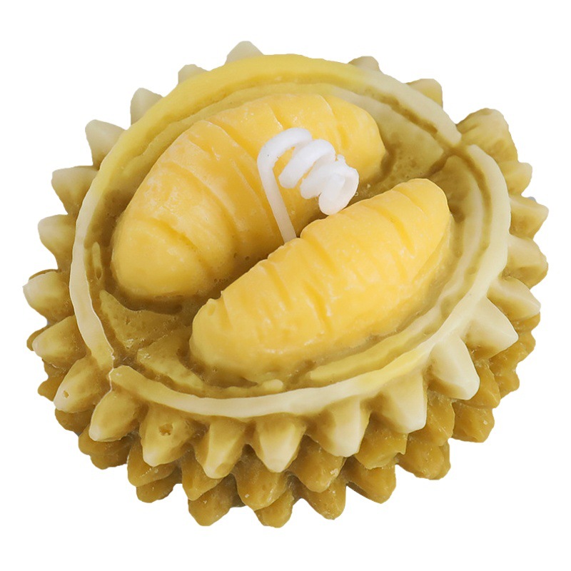 Fábrica al por mayor aromaterapia vela Regalo de Cumpleaños creativo vela simulación decoración fruta Durian aromaterapia vela