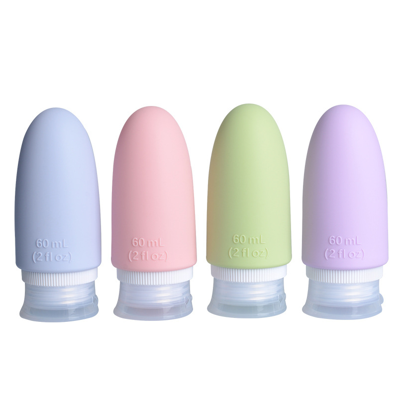 Amazon travel pouch shampoo and shower gel lotion bottle organizer empty bottle silicone travel pouch