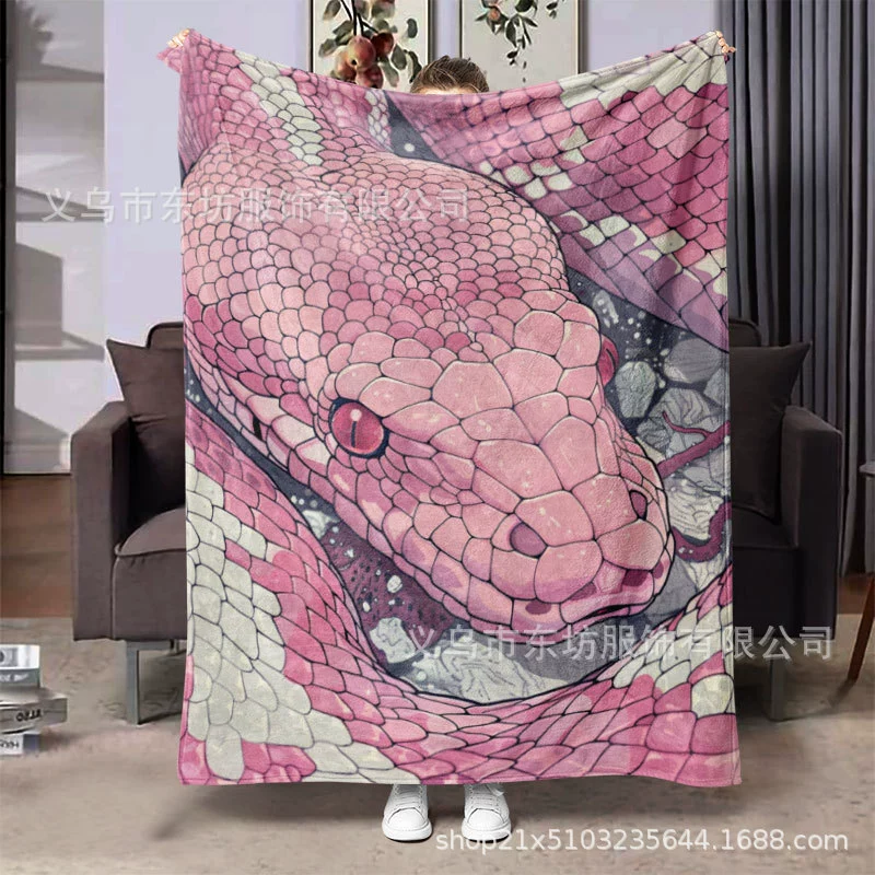 Творческий питон теплый и удобный фланелевый одеяло