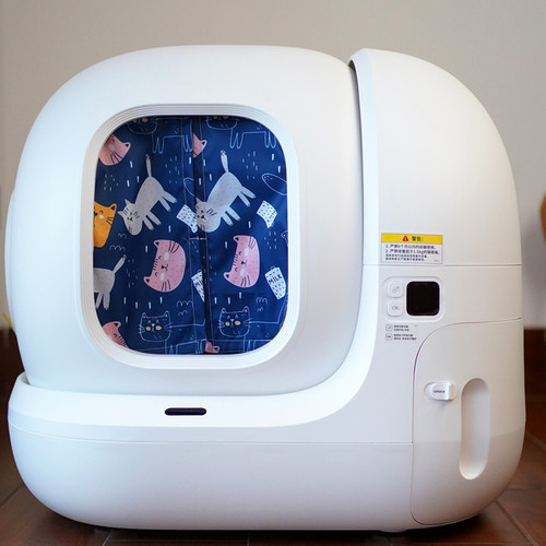 Cat litter box door curtain is suitable for MAX new version of cat litter box, handmade deodorant and litter-proof cat toilet accessories