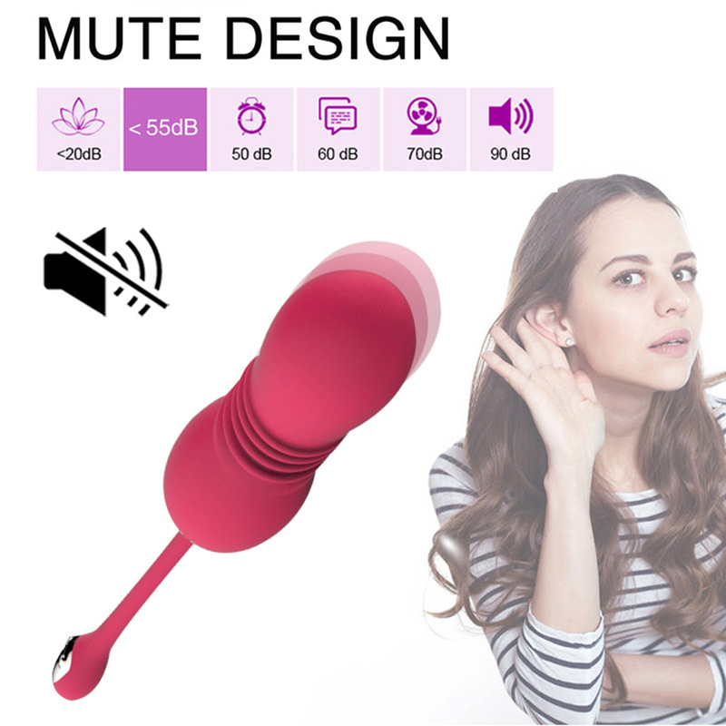 多频拉绳伸缩跳蛋自动伸缩震动棒AV棒女用自慰棒调情按摩厂家直销