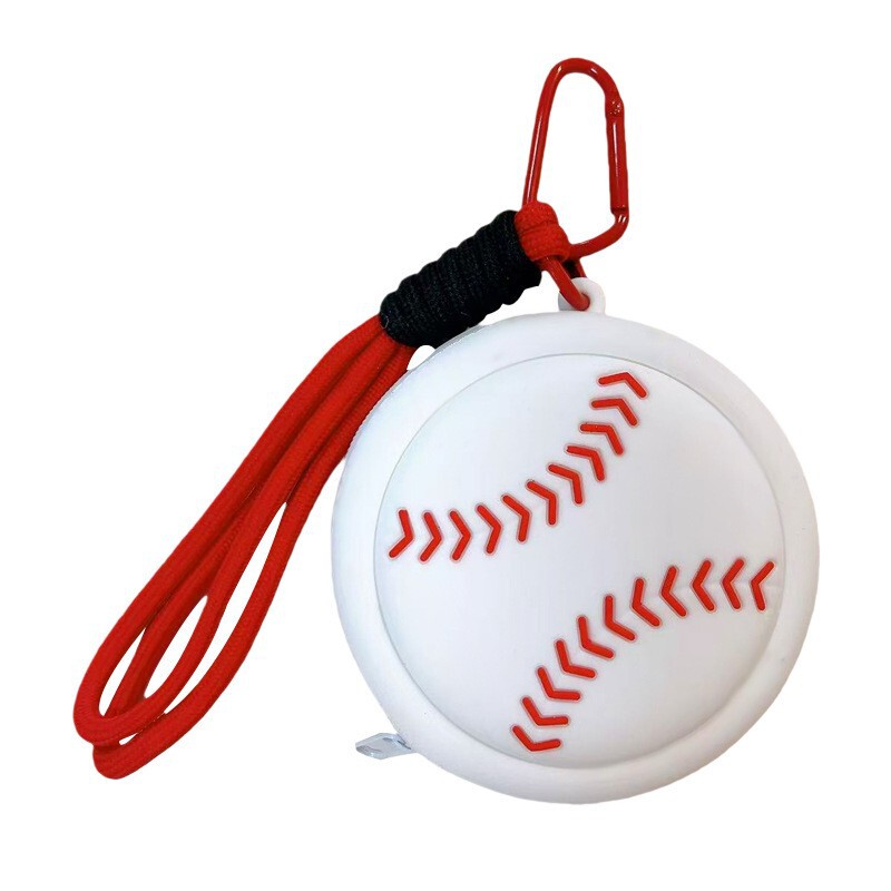 Cross-Border Popular Sports Series Mini Storage Bag Basketball Silicone Coin Purse Casual Earphone Bag Pendant Small Gift