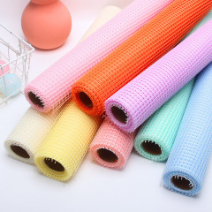 方格紗網花藝包花紗正方網格鏤空格網花束包花網紗鮮花包裝紙材料