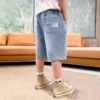 Blue white label shorts-