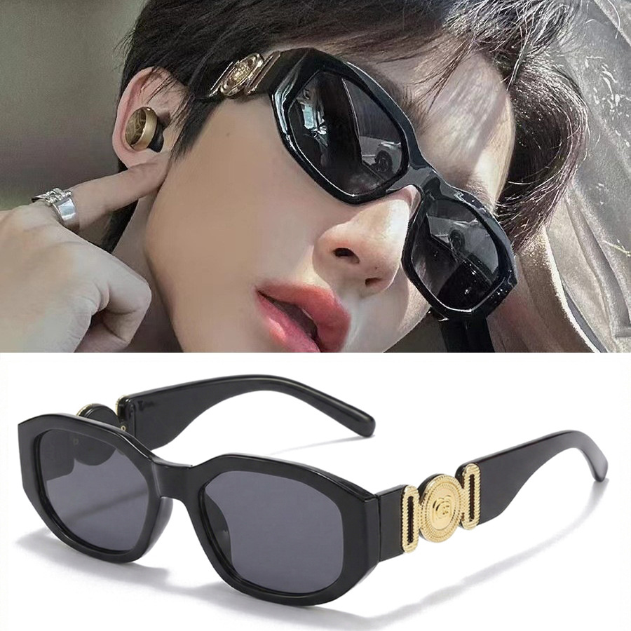 2026 nuevo marco marcado marcado gafas de sol cuadradas red rojas con la misma serie de venta caliente de gafas de sol UV