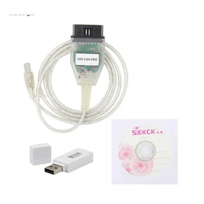 Vcp Vag Can Pro Bus+Uds+K-Line V5.5.1 Car Diagnostic Cable with Dongle (Car on the line of fire) - vag-pro-with-dog