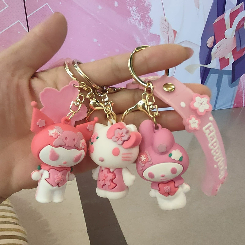 Брелок (Sanrio) коллекция Sakura, мягкий PVC-талисман, подарок на день рождения, 5 цветов