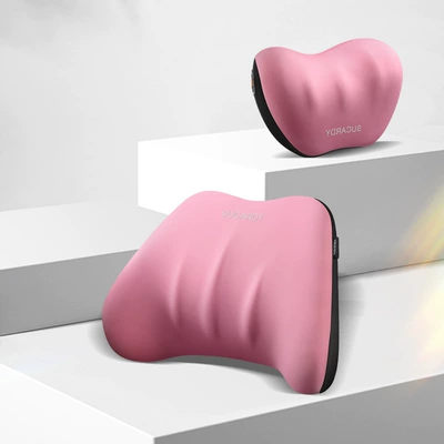 waist cushion neck pillow car – Waist support - pink-headrest
