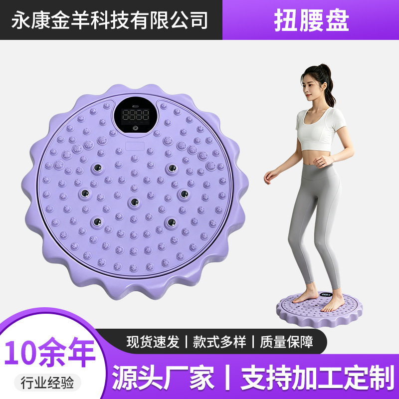 Cross-Border Exclusive Supply of Magnetic Waist-Twisting Discs for Home Use, Slimming Waist Device, Foot Massage Waist-Twisting Machine, Wholesale from Source Factory