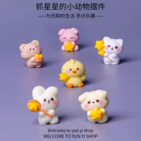 Micro landscape, creative cute doll, decorations with accessories, table accessory, zoo