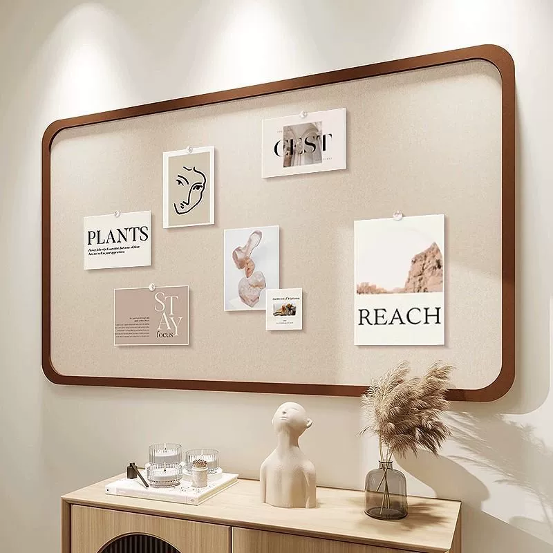 Светлая роскошь: фетровая настенная наклейка, фоновая доска для дисплея, комбинация фетровой доски и фоторамки, настенный декор без сверления AliExpress