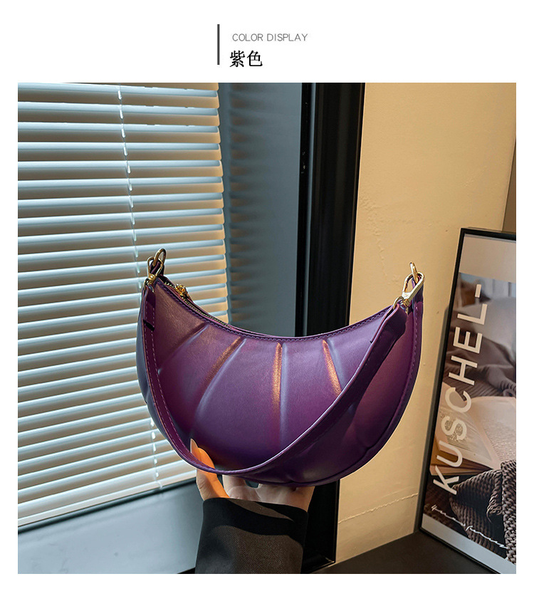 Bolsas populares de cor de toro de color sólido Casual 2025, bolsas de hombro de viaje de moda de otoño de nuevo estilo