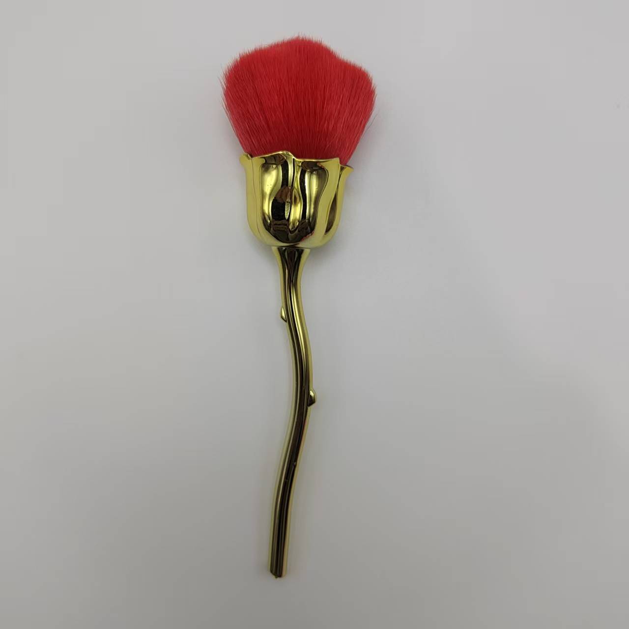 Nuevo cepillo de polvo de uñas, cepillo de polvo de uñas, pintura en polvo, mango de oro rosa, tamaño medio, belleza necesaria para la manicura. image 12
