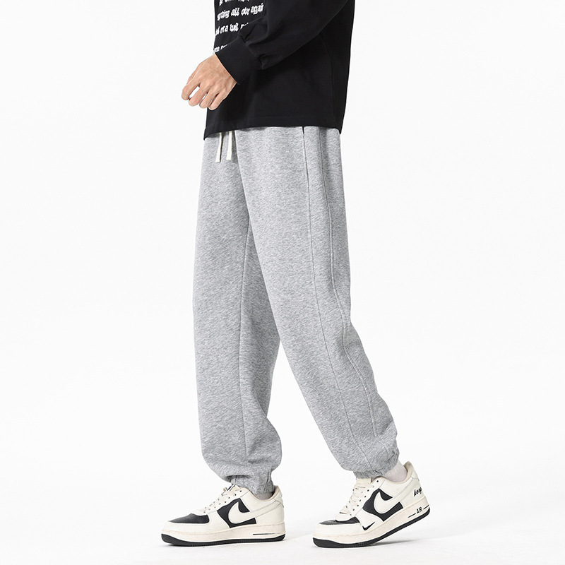 Men's Sweatpants Spring and Autumn Jogger Pants Gray Loose Casual Pants 2025 New Men's Pants