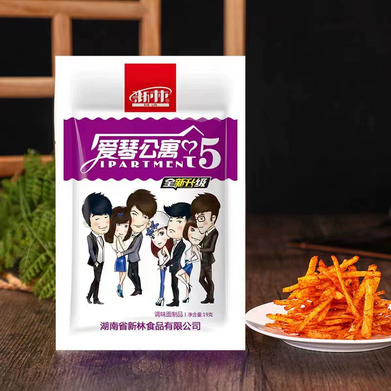 Xinlin Love Apartment Пряные полоски Хунань Чунцин Острые закуски Оптовая продажа После-80-х годов Ностальгический глютен детства