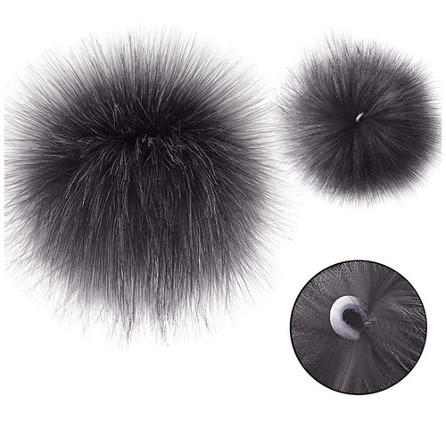 Concealed buckle imitation fox fur ball combination fur ball plush ball imitation fur ball cap ball imitation raccoon artificial fur ball