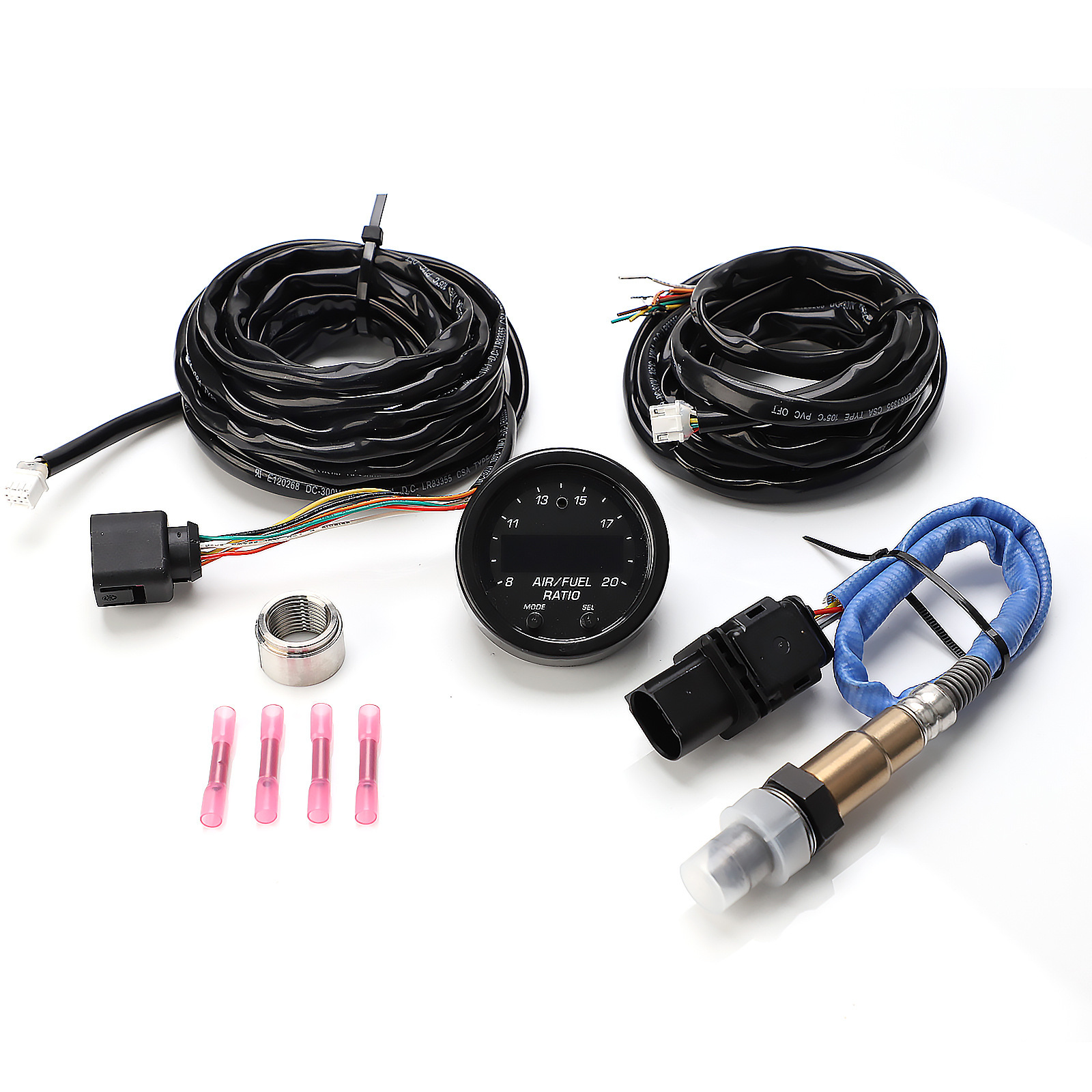 Car Modification Wide-Range Air-Fuel Ratio Gauge 52mm Air-Fuel Ratio Meter with Wide Oxygen Sensor Set Lsu4.9