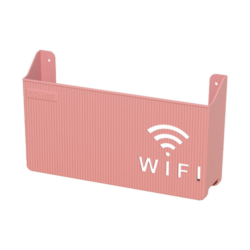 Wireless WiFi TV Box Router Shelf Mount Bracket Hole-Free Storage Box Wall-Hanging Decorative Cover