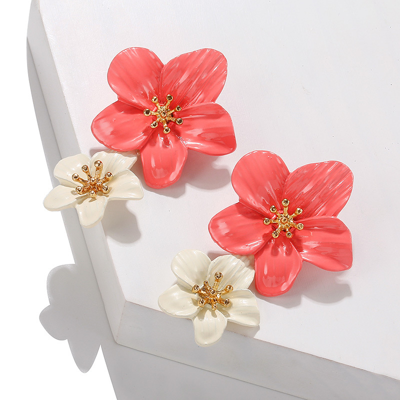 1 Pair Fashion Flower Alloy Plating Women's Drop Earrings display picture 5