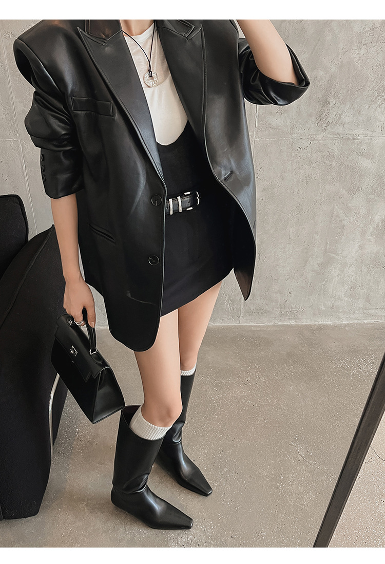 CHIKO Contessa Pointy Toe Wedge Knee High Boots