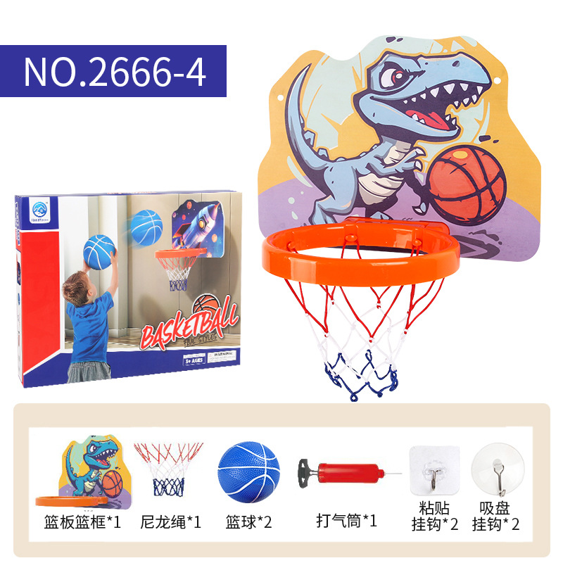 Exportación transfronteriza de ocio infantil con iluminación tipo pared tablero de baloncesto sin perforación marco juguetes deportivos interiores y al aire libre
