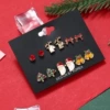 Bow tie, small bell, 6 pair