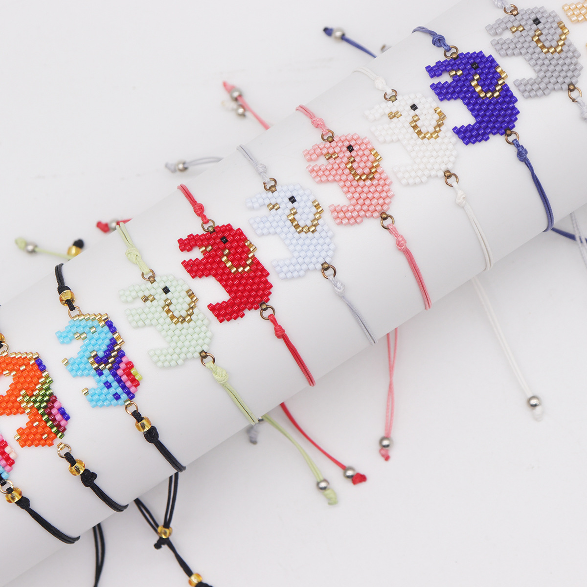 IG-Stil Elefant Saatperle Seil Kettenlos Streich Armbänder Großhandel display picture 3