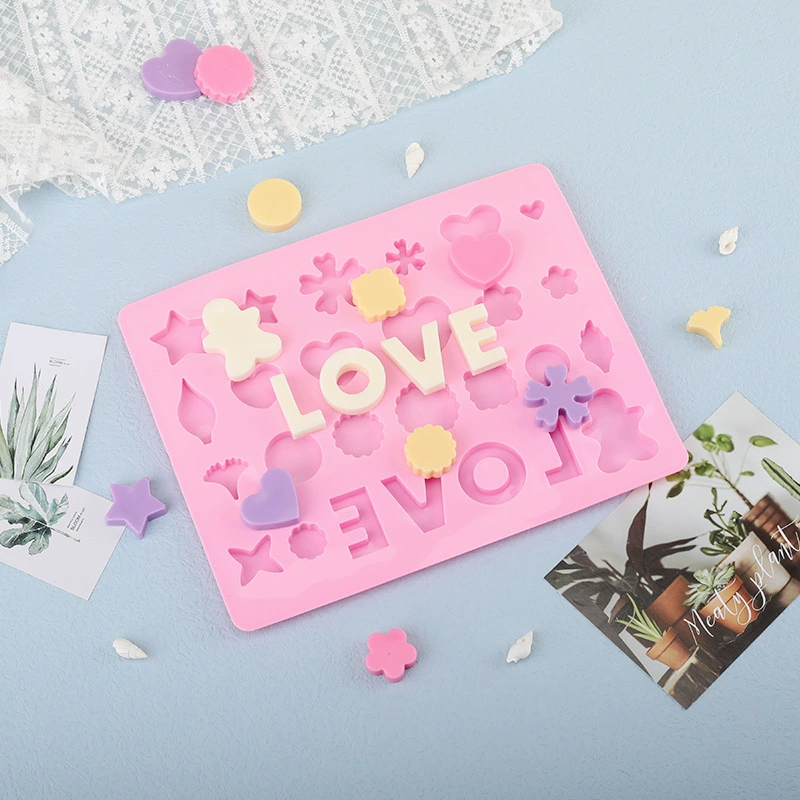 DIY форма для шоколада любовь-форма - лист грушевой пряник человек звезда - форма шоколада ледяная форма
