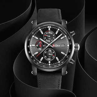 Biden Men's Watch Fashion Profile Time Code 30M Waterproof Watch Elegant Movement Simulation Date
