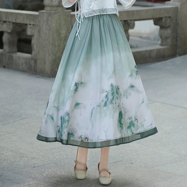 Green skirt