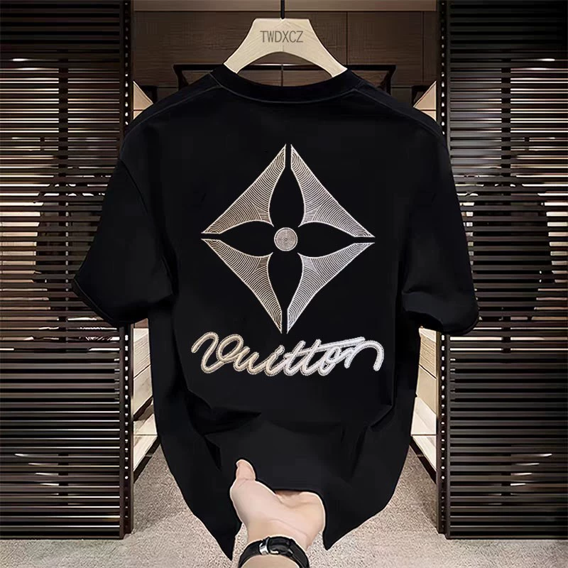 Оригинальный бренд Mall ~ вырезанная этикетка, модная футболка в американском стиле с короткими рукавами для мужчин и женщин, модная пара с половиной рукава