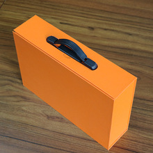 高档中秋节礼盒橙色翻盖盒橙色礼品盒大号空盒月饼包装盒现货批发