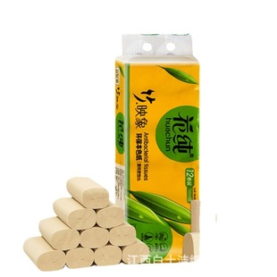 Flower pure natural color toilet paper household toilet paper a generation of coreless roll paper manufacturers direct batch postage