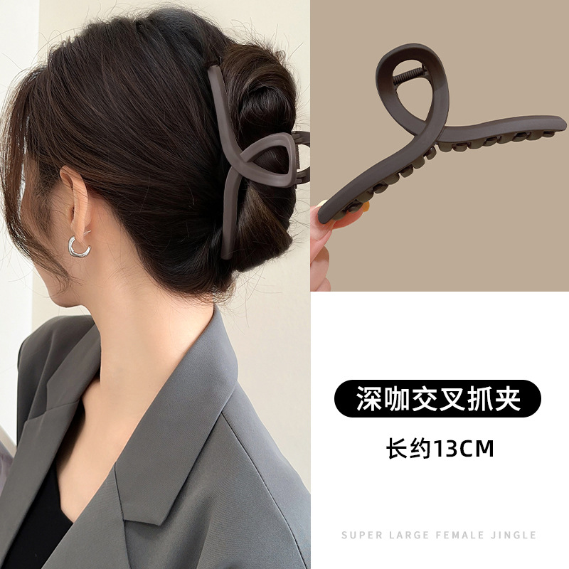 1#Dark coffee cross gripper 13cm