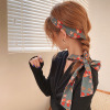 Headband, advanced scarf, ponytail to go out, hair accessory with bow, high-quality style