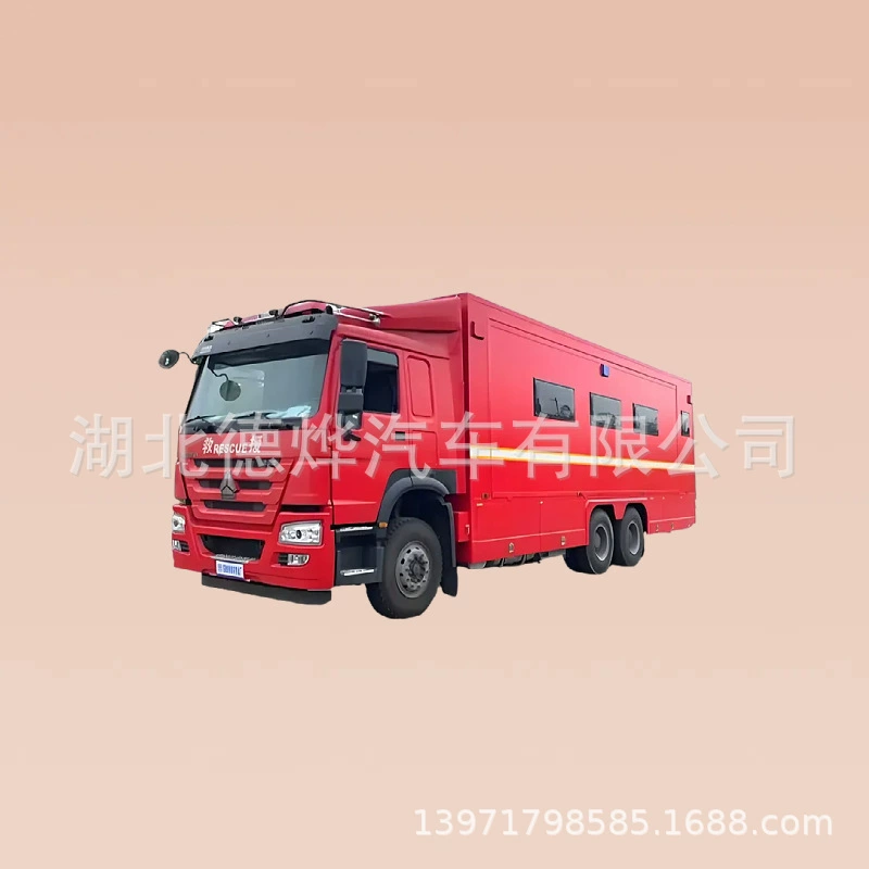 Тяжелый грузовик Howo для кемпинга на открытом воздухе, стандарт National VI, двигатель Weichai 350 л.с., вместимость 24 человека.