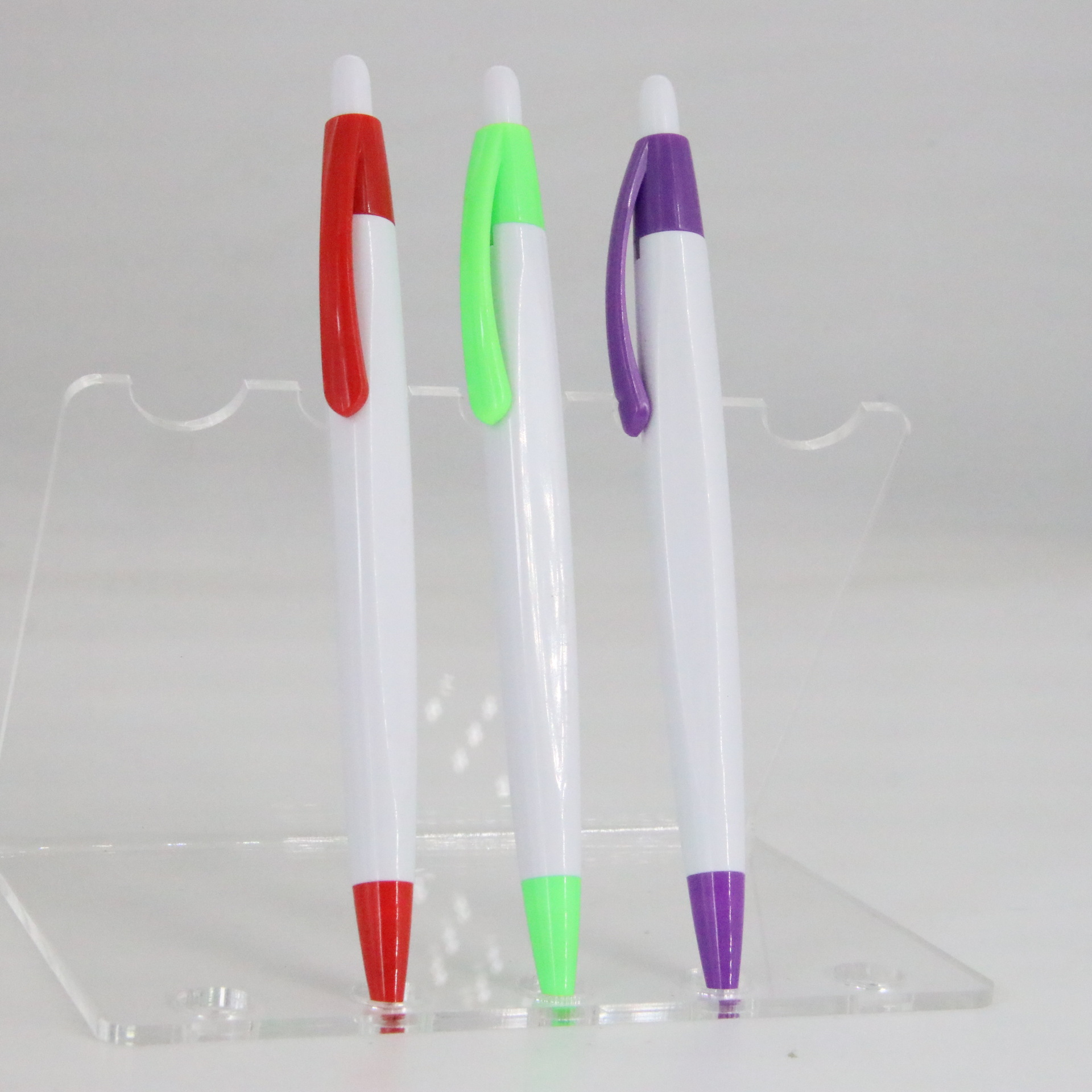 Prensa de plástico bolígrafo Bullet recarga fábrica al por mayor directa Oficina suministros escolares láser logo