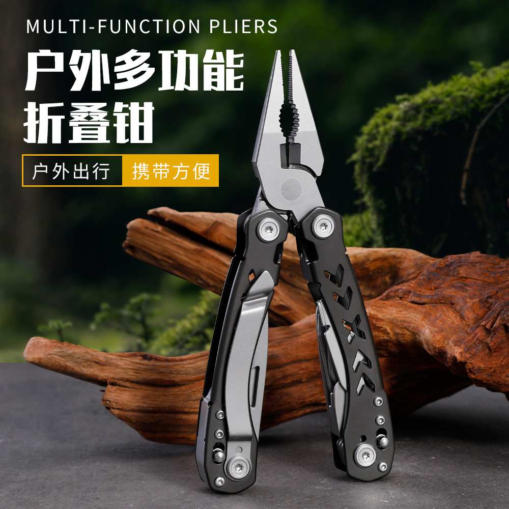 工厂批发户外露营工具钳子便携多用折刀瑞士军刀多功能折叠刀钳