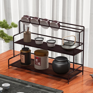 Desktop Bogu Rack Tea Cup Rack Tea Set Storage Rack Kung Fu Purple Clay Pot Display Rack Storage Rack Teapot Bogu Rack